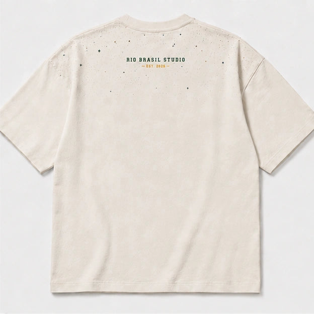 Brazil-inspired Lifestyle soccer jersey back view by JerseyFamiliar
