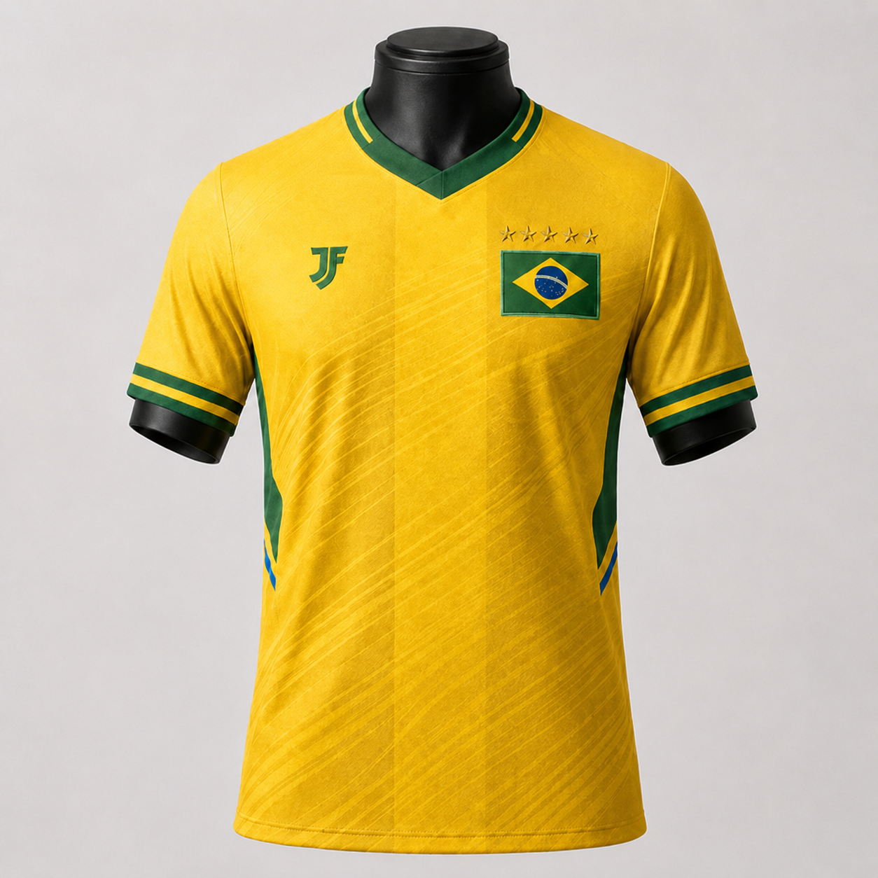 Brazil-Inspired Custom Soccer Jersey  Stadium Edition