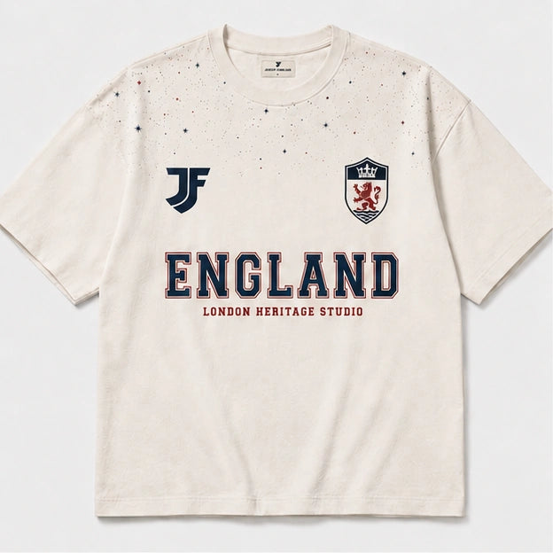 England-inspired Lifestyle soccer jersey front view by JerseyFamiliar