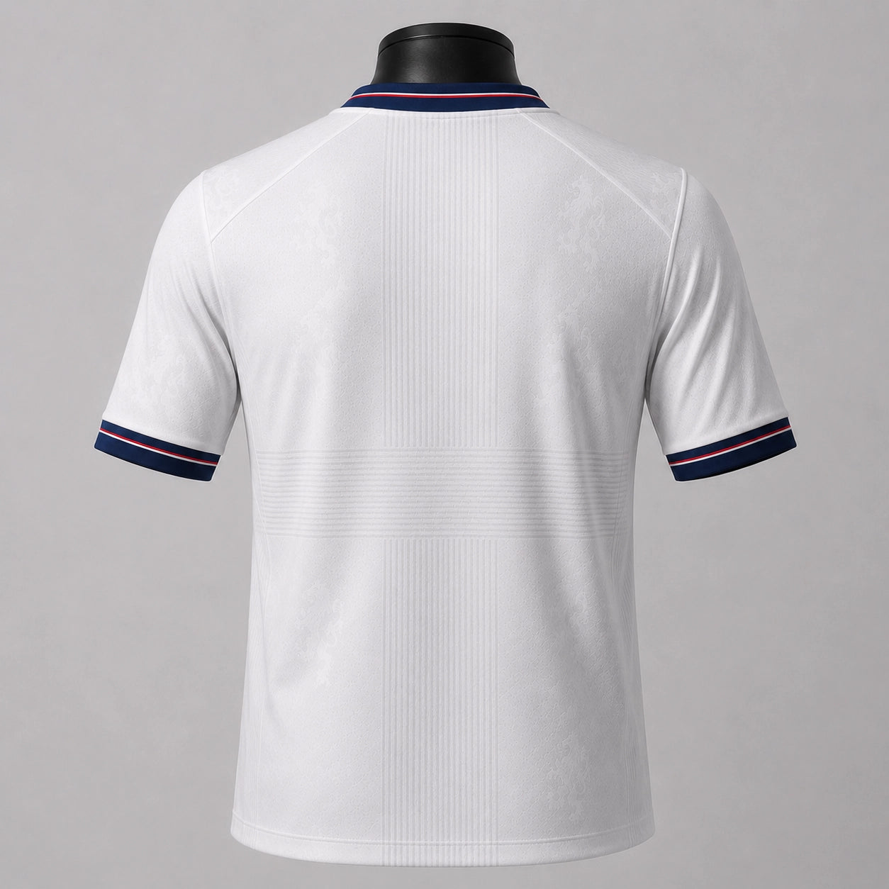 England-inspired custom soccer jersey back view by JerseyFamiliar