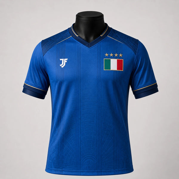 Italy-inspired custom soccer jersey front view by JerseyFamiliar