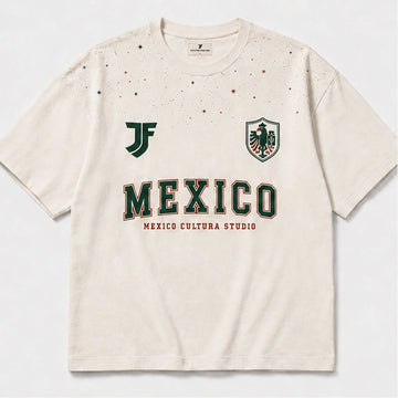 Mexico-inspired Lifestyle soccer jersey front view by JerseyFamiliar